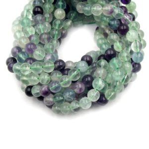 Rainbow Fluorite Gemstone Beads: 6mm-10mm DIY Jewelry Making Rainbow Fluorite Gemstone Beads: 6mm-10mm DIY Jewelry Making