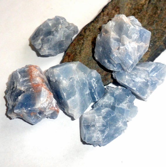 Raw Blue Calcite Gemstone Earthegy #1269