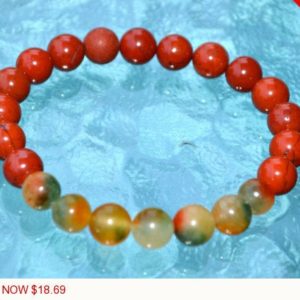 Shop Red Jasper Jewelry! 8mm Red Jasper Bracelet, Brecciated Jasper Jewelry, Root Chakra Bracelet, Healing Crystal Bracelet for Men Women, Yoga BraceletChristmas | Natural genuine Red Jasper jewelry. Buy handcrafted artisan men's jewelry, gifts for men.  Unique handmade mens fashion accessories. #jewelry #beadedjewelry #beadedjewelry #shopping #gift #handmadejewelry #jewelry #affiliate #ad