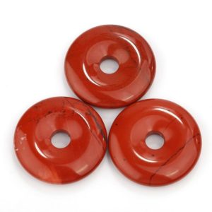 Shop Red Jasper Jewelry! Natural Red Jasper Donut Circle Pendant Size 40mm 50mm Sold Per Piece | Natural genuine Red Jasper jewelry. Buy crystal jewelry, handmade handcrafted artisan jewelry for women.  Unique handmade gift ideas. #jewelry #beadedjewelry #beadedjewelry #gift #shopping #handmadejewelry #fashion #style #product #jewelry #affiliate #ad