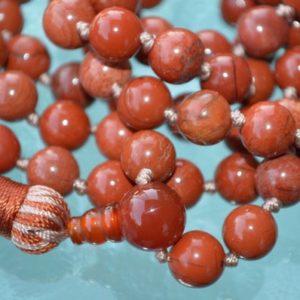 Shop Red Jasper Pendants! Red Jasper Necklace 108 Mala Beads Healing Gemstone Bead Pendant Necklace Natural Beryl Jasper Stone Necklace Jasper Stone Beads Necklace | Natural genuine Red Jasper pendants. Buy crystal jewelry, handmade handcrafted artisan jewelry for women.  Unique handmade gift ideas. #jewelry #beadedpendants #beadedjewelry #gift #shopping #handmadejewelry #fashion #style #product #pendants #affiliate #ad