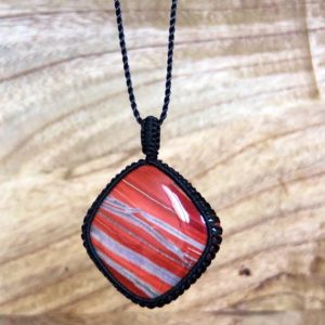 Shop Red Jasper Pendants! Picasso Marble Necklace,Jasper necklace,Picasso necklace,Picasso Gemstone necklace,Woodland jewelry,Earthy,mens necklace,red jasper pendant | Natural genuine Red Jasper pendants. Buy handcrafted artisan men's jewelry, gifts for men.  Unique handmade mens fashion accessories. #jewelry #beadedpendants #beadedjewelry #shopping #gift #handmadejewelry #pendants #affiliate #ad