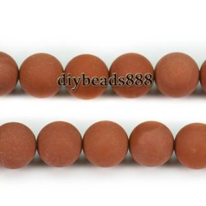 Shop Red Jasper Round Beads! Jasper,15 inch full strand Red Jasper matte round beads,frosted beads,6mm 8mm 10mm 12mm for Choice | Natural genuine round Red Jasper beads for beading and jewelry making.  #jewelry #beads #beadedjewelry #diyjewelry #jewelrymaking #beadstore #beading #affiliate #ad