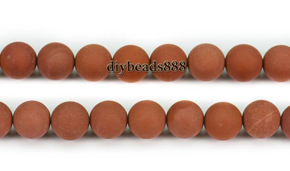 Jasper,15 Inch Full Strand Red Jasper Matte Round Beads,frosted Beads,6mm 8mm 10mm 12mm For Choice