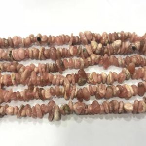 Shop Rhodochrosite Chip & Nugget Beads! Natural Rhodochrosite 5-8mm Chips Genuine Pink Loose Nugget Grade A Beads 15inch Jewelry Supply Bracelet Necklace Material Support | Natural genuine chip Rhodochrosite beads for beading and jewelry making.  #jewelry #beads #beadedjewelry #diyjewelry #jewelrymaking #beadstore #beading #affiliate #ad