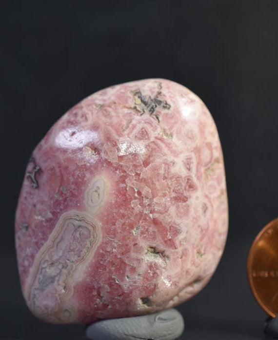 Rhodochrosite  Polished Gem Pebble Specimen Tumbled Stone Argentina