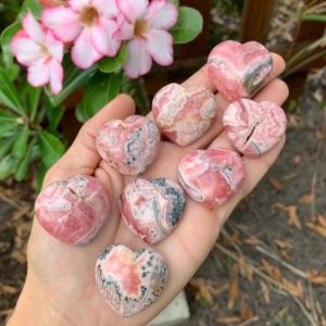 Shop Rhodochrosite Shapes! 20-24 grams High Quality Rhodochrosite Heart, Rhodochrosite Puffy Heart, Grade AA Rhodochrosite, Small Rhodochrosite | Natural genuine stones & crystals in various shapes & sizes. Buy raw cut, tumbled, or polished gemstones for making jewelry or crystal healing energy vibration raising reiki stones. #crystals #gemstones #crystalhealing #crystalsandgemstones #energyhealing #affiliate #ad
