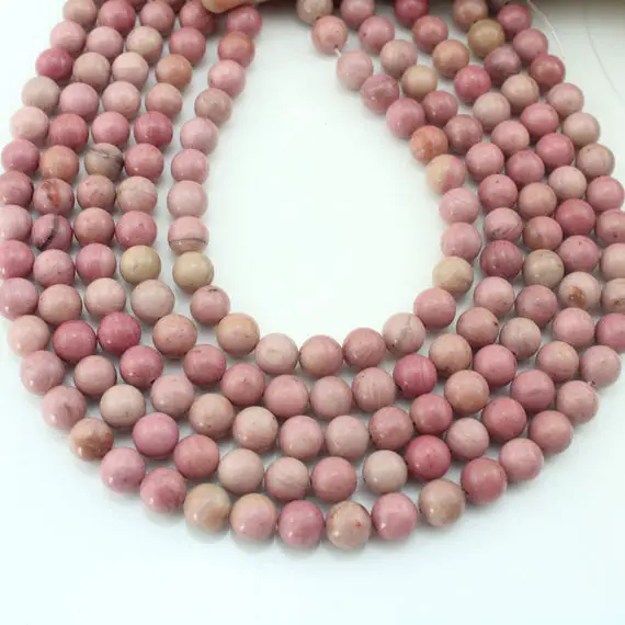 4-12mm Pink Rhodonite Beads, Natural Pink Gemstone Beads, Full Strand, Healing Beads, Diy Jewelry Making, Wholesale Beads--15inches--stn0051