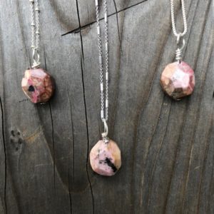 Shop Rhodonite Jewelry! Rhodonite; Rhodonite Pendant; Rhodonite Necklace; Grounding Stone; Natural Stone; Sterling Silver | Natural genuine Rhodonite jewelry. Buy crystal jewelry, handmade handcrafted artisan jewelry for women.  Unique handmade gift ideas. #jewelry #beadedjewelry #beadedjewelry #gift #shopping #handmadejewelry #fashion #style #product #jewelry #affiliate #ad