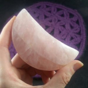 Shop Rose Quartz Shapes! Rose Quartz Crescent Moon Carving Pink Crystals Magick Stones Moonchild Starseed polished carved Brazil | Natural genuine stones & crystals in various shapes & sizes. Buy raw cut, tumbled, or polished gemstones for making jewelry or crystal healing energy vibration raising reiki stones. #crystals #gemstones #crystalhealing #crystalsandgemstones #energyhealing #affiliate #ad