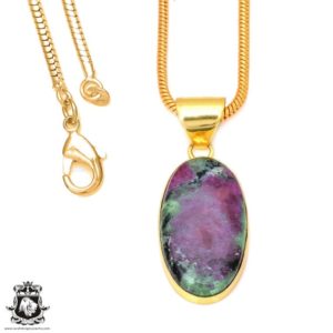 Shop Ruby Zoisite Pendants! Ruby Zoisite Pendant Necklaces & FREE 3MM Italian 925 Sterling Silver Chain GPH98 | Natural genuine Ruby Zoisite pendants. Buy crystal jewelry, handmade handcrafted artisan jewelry for women.  Unique handmade gift ideas. #jewelry #beadedpendants #beadedjewelry #gift #shopping #handmadejewelry #fashion #style #product #pendants #affiliate #ad