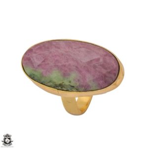 Shop Ruby Zoisite Rings! Size 6.5 – Size 8 Ruby Zoisite Ring Meditation Ring 24K Gold Ring GPR1222 | Natural genuine Ruby Zoisite rings, simple unique handcrafted gemstone rings. #rings #jewelry #shopping #gift #handmade #fashion #style #affiliate #ad