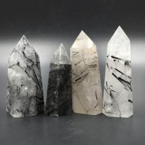 Shop Rutilated Quartz Points & Wands! Black Rutilated Quartz Crystal Tower Point Crystal Obelisk Standing Point Meditation Tool Healing Reiki Crystal Grid Supply Generator Decor | Natural genuine stones & crystals in various shapes & sizes. Buy raw cut, tumbled, or polished gemstones for making jewelry or crystal healing energy vibration raising reiki stones. #crystals #gemstones #crystalhealing #crystalsandgemstones #energyhealing #affiliate #ad