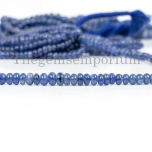 Best Quality Natural Blue Sapphire Smooth Rondelle Beads, 3.5-5.75mm Sapphire Gemstone Beads, Sapphire Rondelle Beads, Jewelry Making Beads | Natural genuine rondelle Sapphire beads for beading and jewelry making.  #jewelry #beads #beadedjewelry #diyjewelry #jewelrymaking #beadstore #beading #affiliate #ad