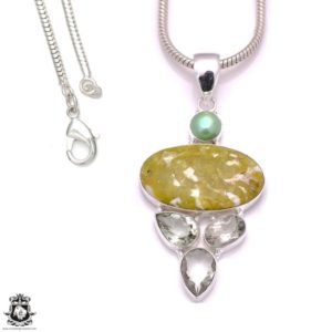 Shop Serpentine Pendants! 3 Inch Serpentine & FREE 3MM Italian Chain Energy Healing Necklace • Crystal Healing Necklace • Minimalist Necklace P8155 | Natural genuine Serpentine pendants. Buy crystal jewelry, handmade handcrafted artisan jewelry for women.  Unique handmade gift ideas. #jewelry #beadedpendants #beadedjewelry #gift #shopping #handmadejewelry #fashion #style #product #pendants #affiliate #ad