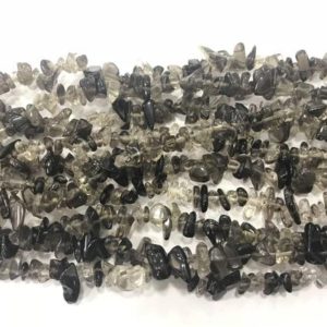 Shop Smoky Quartz Chip & Nugget Beads! Natural Smoky Quartz 5-8mm Chips Genuine Loose Nugget Beads 34 inch Jewelry Supply Bracelet Necklace Material Support | Natural genuine chip Smoky Quartz beads for beading and jewelry making.  #jewelry #beads #beadedjewelry #diyjewelry #jewelrymaking #beadstore #beading #affiliate #ad