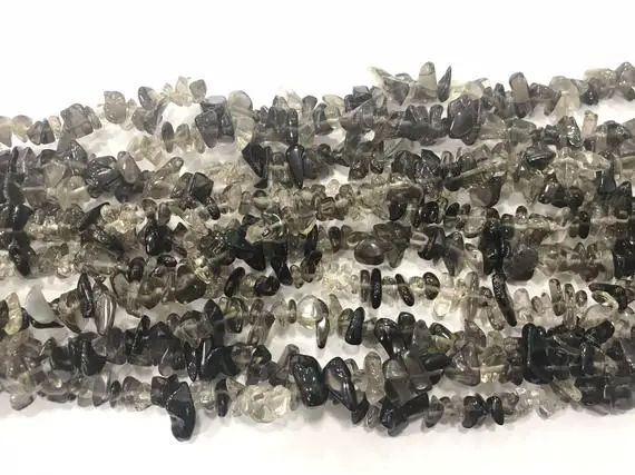 Natural Smoky Quartz 5-8mm Chips Genuine Loose Nugget Beads 34 Inch Jewelry Supply Bracelet Necklace Material Support