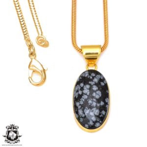 Shop Snowflake Obsidian Pendants! Snowflake Obsidian 24K Gold Plated Pendant   GPH88 | Natural genuine Snowflake Obsidian pendants. Buy crystal jewelry, handmade handcrafted artisan jewelry for women.  Unique handmade gift ideas. #jewelry #beadedpendants #beadedjewelry #gift #shopping #handmadejewelry #fashion #style #product #pendants #affiliate #ad