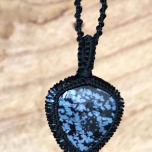 Shop Snowflake Obsidian Pendants! snowflake obsidian pendant necklace,obsidian necklace for women,obsidian pendant necklaces for women,macrame snowflake obsidian,macrame mini | Natural genuine Snowflake Obsidian pendants. Buy crystal jewelry, handmade handcrafted artisan jewelry for women.  Unique handmade gift ideas. #jewelry #beadedpendants #beadedjewelry #gift #shopping #handmadejewelry #fashion #style #product #pendants #affiliate #ad