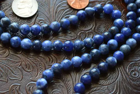 108 Blue Aaa Sodalite Mala Beads Necklace Crystal Healing, Sodalite Crystal, Blue White Sodalite, Reiki Stone, Karma Nirvana Meditation Bead