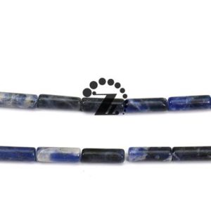 Shop Sodalite Bead Shapes! Sodalite,15" full strand natural Sodalite Beads,smooth tube beads,genuine Sodalite stone,Polished Stones,Healing Stone,4x13mm | Natural genuine other-shape Sodalite beads for beading and jewelry making.  #jewelry #beads #beadedjewelry #diyjewelry #jewelrymaking #beadstore #beading #affiliate #ad