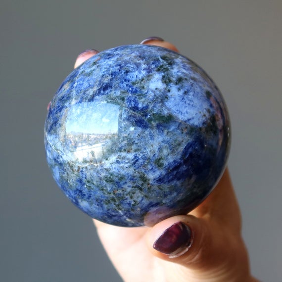 Sodalite Sphere, Magic Blue Meditation Crystal Ball