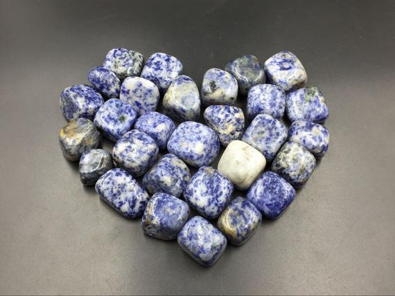 Sodalite Tumbled Stone Blue Sodalite Crystal Tumbled Healing Gemtone Mineral Specimen Reiki Meditation Chakra Altar Cd-ts
