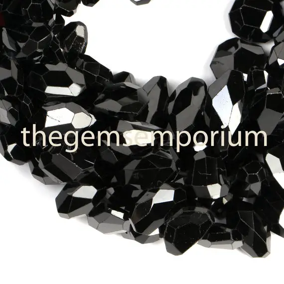 Black Spinel Faceted Nugget Shape Beads, Black Spinel Faceted Beads, Black Spinel Nugget Shape Beads, Black Spinel Beads, Spinel Beads