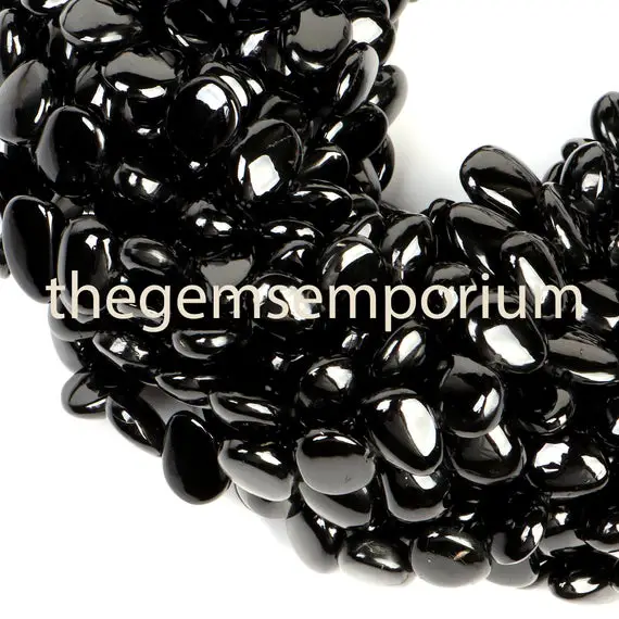 Black Spinel Plain Smooth Nuggets Shape Beads, Black Spinel Smooth Beads, Black Spinel Nuggets Shape Beads, Black Spinel Beads, Black Spinel
