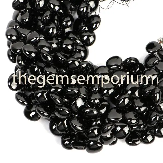 Black Spinel Plain Smooth Heart Beads, Black Spinel Heart Shape Beads,black Spinel Plain Beads,black Spinel Smooth Beads,black Spinel Beads
