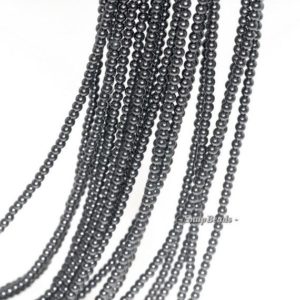 2mm Blackjack Black Spinel Gemstone Round 2mm Loose Beads 16 inch Full Strand (90113424-107 – 2mm C) | Natural genuine round Spinel beads for beading and jewelry making.  #jewelry #beads #beadedjewelry #diyjewelry #jewelrymaking #beadstore #beading #affiliate #ad