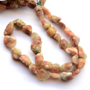 Shop Sunstone Chip & Nugget Beads! Natural Sunstone Beads, 10mm to 18mm Raw Rough Sunstone Tumble Beads, Sold As 18 Inch Strand, GDS2033 | Natural genuine chip Sunstone beads for beading and jewelry making.  #jewelry #beads #beadedjewelry #diyjewelry #jewelrymaking #beadstore #beading #affiliate #ad