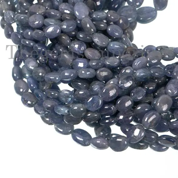 Tanzanite Plain Oval Shape Gemstone Beads, Natural Tanzanite Plain Oval Gemstone Beads, Tanzanite Oval Shape Beads, Tanzanite Beads