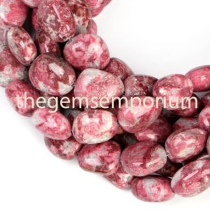 AAA Thulite Smooth Nugget Beads, Norway Origin