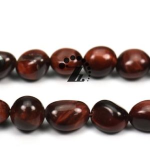 Shop Tiger Eye Chip & Nugget Beads! Red Tiger Eye,15" full strand Natural Red Tiger Eye beads,pebble nugget beads,Beautiful beads, 5-8mm | Natural genuine chip Tiger Eye beads for beading and jewelry making.  #jewelry #beads #beadedjewelry #diyjewelry #jewelrymaking #beadstore #beading #affiliate #ad