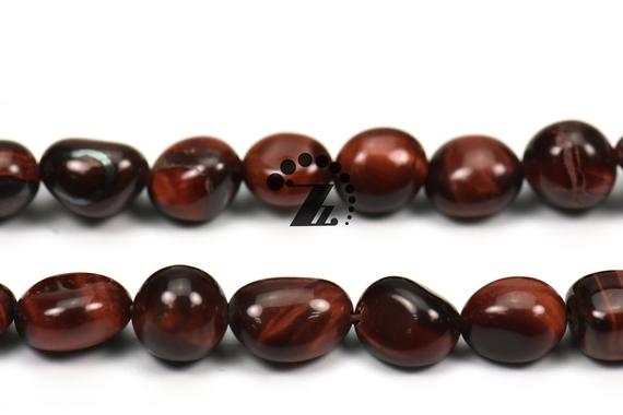 Red Tiger Eye,15" Full Strand Natural Red Tiger Eye Beads,pebble Nugget Beads,beautiful Beads, 5-8mm