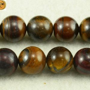Iron Tiger Eye smooth round beads,natural,gemstone,diy beads,jewelry making,DIY beads,6mm 8mm 10mm for choice,15" full strand | Natural genuine round Tiger Iron beads for beading and jewelry making.  #jewelry #beads #beadedjewelry #diyjewelry #jewelrymaking #beadstore #beading #affiliate #ad