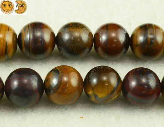 Iron Tiger Eye Smooth Round Beads,natural,gemstone,diy Beads,jewelry Making,diy Beads,6mm 8mm 10mm For Choice,15" Full Strand