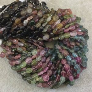 Shop Tourmaline Bead Shapes! Watermelon Tourmaline Oval Beads – 6mm | Natural genuine other-shape Tourmaline beads for beading and jewelry making.  #jewelry #beads #beadedjewelry #diyjewelry #jewelrymaking #beadstore #beading #affiliate #ad