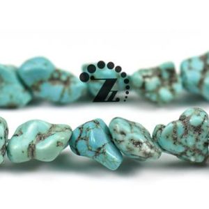 Shop Turquoise Chip & Nugget Beads! Turquoise,15 inch  full strand green turquoise nugget bead,chip bead 9-11×10-12mm | Natural genuine chip Turquoise beads for beading and jewelry making.  #jewelry #beads #beadedjewelry #diyjewelry #jewelrymaking #beadstore #beading #affiliate #ad