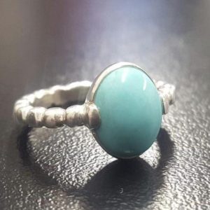 Shop Turquoise Rings! Turquoise Ring, Natural Turquoise Ring, Blue Promise Ring, December Birthstone, Vintage Rings, December Ring, Solid Silver Ring, Turquoise | Natural genuine Turquoise rings, simple unique handcrafted gemstone rings. #rings #jewelry #shopping #gift #handmade #fashion #style #affiliate #ad