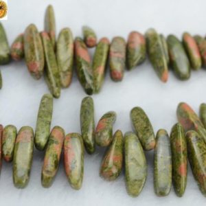 Shop Unakite Chip & Nugget Beads! Unakite,15 inch full strand Unakite smooth stick beads,spike beads,chip beads 12-25mm | Natural genuine chip Unakite beads for beading and jewelry making.  #jewelry #beads #beadedjewelry #diyjewelry #jewelrymaking #beadstore #beading #affiliate #ad