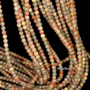 Shop Unakite Round Beads! 3mm Lotus Pond Unakite Gemstone Round 3mm Loose Beads 16 inch Full Strand (90114038-107 – 3mm B) | Natural genuine round Unakite beads for beading and jewelry making.  #jewelry #beads #beadedjewelry #diyjewelry #jewelrymaking #beadstore #beading #affiliate #ad