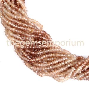 Shop Zircon Beads! Brown Zircon Faceted Rondelle beads, Brown Zircon Faceted beads, Brown Zircon Rondelle beads, Brown Zircon beads, Zircon beads, Brown Zircon | Natural genuine faceted Zircon beads for beading and jewelry making.  #jewelry #beads #beadedjewelry #diyjewelry #jewelrymaking #beadstore #beading #affiliate #ad