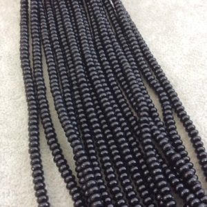 Shop Agate Rondelle Beads! Black Agate Rondelle Beads – 2mm x 4mm Smooth | Natural genuine rondelle Agate beads for beading and jewelry making.  #jewelry #beads #beadedjewelry #diyjewelry #jewelrymaking #beadstore #beading #affiliate #ad