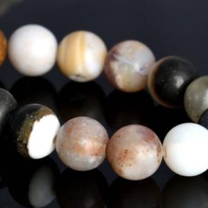 Shop Dendritic Agate Beads! 6MM Matte Parral Dendrite Agate Beads AAA Genuine Natural Gemstone Half Strand Round Loose Beads 7.5" BULK LOT 1,3,5,10,50 (104882h-1332) | Natural genuine round Dendritic Agate beads for beading and jewelry making.  #jewelry #beads #beadedjewelry #diyjewelry #jewelrymaking #beadstore #beading #affiliate #ad