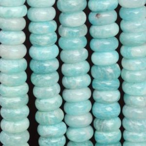 Shop Amazonite Rondelle Beads! 38 Pcs – 11x4MM Genuine Natural Blue Green Amazonite Beads Grade AA Rondelle Gemstone Loose Beads (107900) | Natural genuine rondelle Amazonite beads for beading and jewelry making.  #jewelry #beads #beadedjewelry #diyjewelry #jewelrymaking #beadstore #beading #affiliate #ad