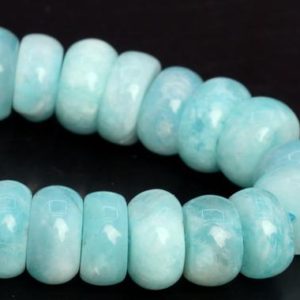 Shop Amazonite Rondelle Beads! 9-11×2-5MM Genuine Natural Blue Green Amazonite Beads Grade AA Gemstone Half Strand Rondelle Loose Beads 7.5" Bulk Lot Options(107898h-2586) | Natural genuine rondelle Amazonite beads for beading and jewelry making.  #jewelry #beads #beadedjewelry #diyjewelry #jewelrymaking #beadstore #beading #affiliate #ad