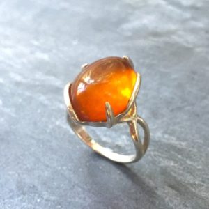 Shop Amber Jewelry! Amber Ring, Natural Amber, Vintage Rings, Antique Rings, Taurus Birthstone, Large Amber, Yellow Gemstone, Solid Silver Ring, Pure Silver | Natural genuine Amber jewelry. Buy crystal jewelry, handmade handcrafted artisan jewelry for women.  Unique handmade gift ideas. #jewelry #beadedjewelry #beadedjewelry #gift #shopping #handmadejewelry #fashion #style #product #jewelry #affiliate #ad