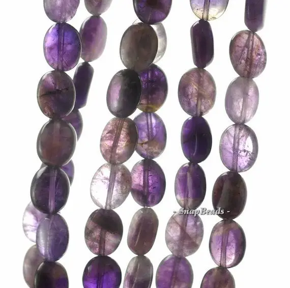 10x8mm Amethyst Gemstone Purple Oval 10x8mm Loose Beads 16 Inch Full Strand (90188906-87)